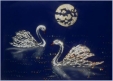 Лебеди Картина с кристаллами Сваровски 2009 г инфо 11439r.